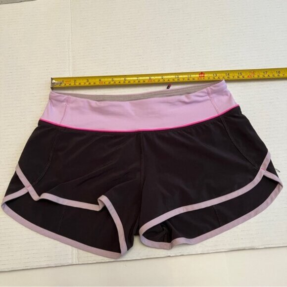 LULULEMON Run Speed Short 4-Way Stretch in Soot Pretty Purple Women's Size 4 - Picture 9 of 12